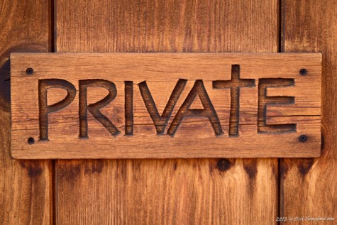 Monastery Private Sign print