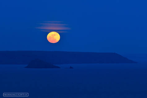 Moon on Plymouth Sound print