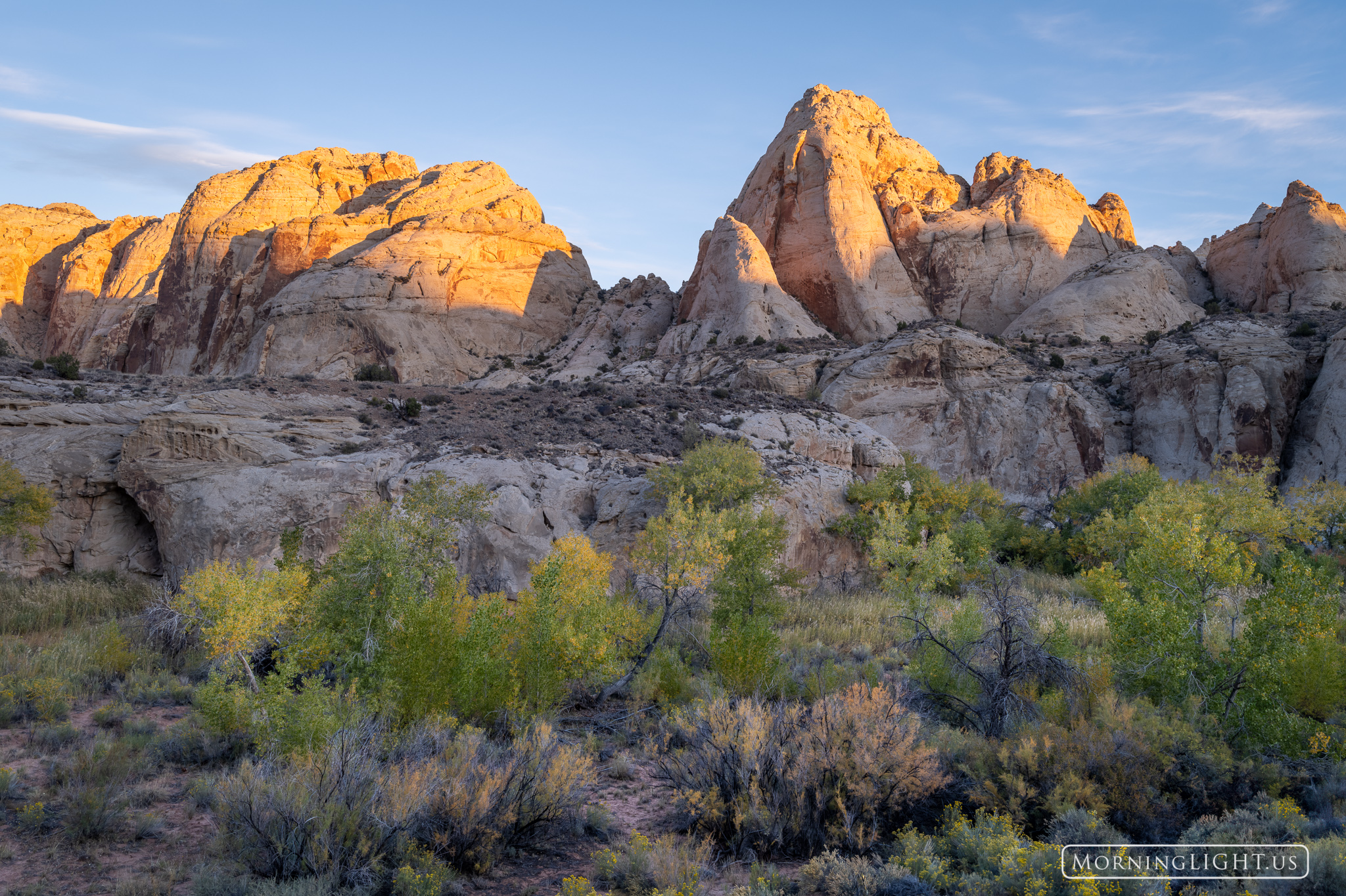 The leaves were just beginning to turn in Capitol Reef National Park, but even in the early stage of autumn, they added a real...