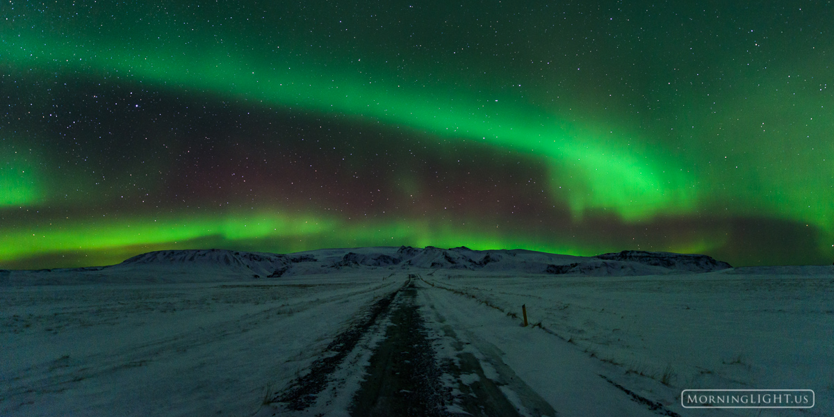 On an icy night in Iceland when no one was watching magical lights took to the sky and danced to a silent melody.