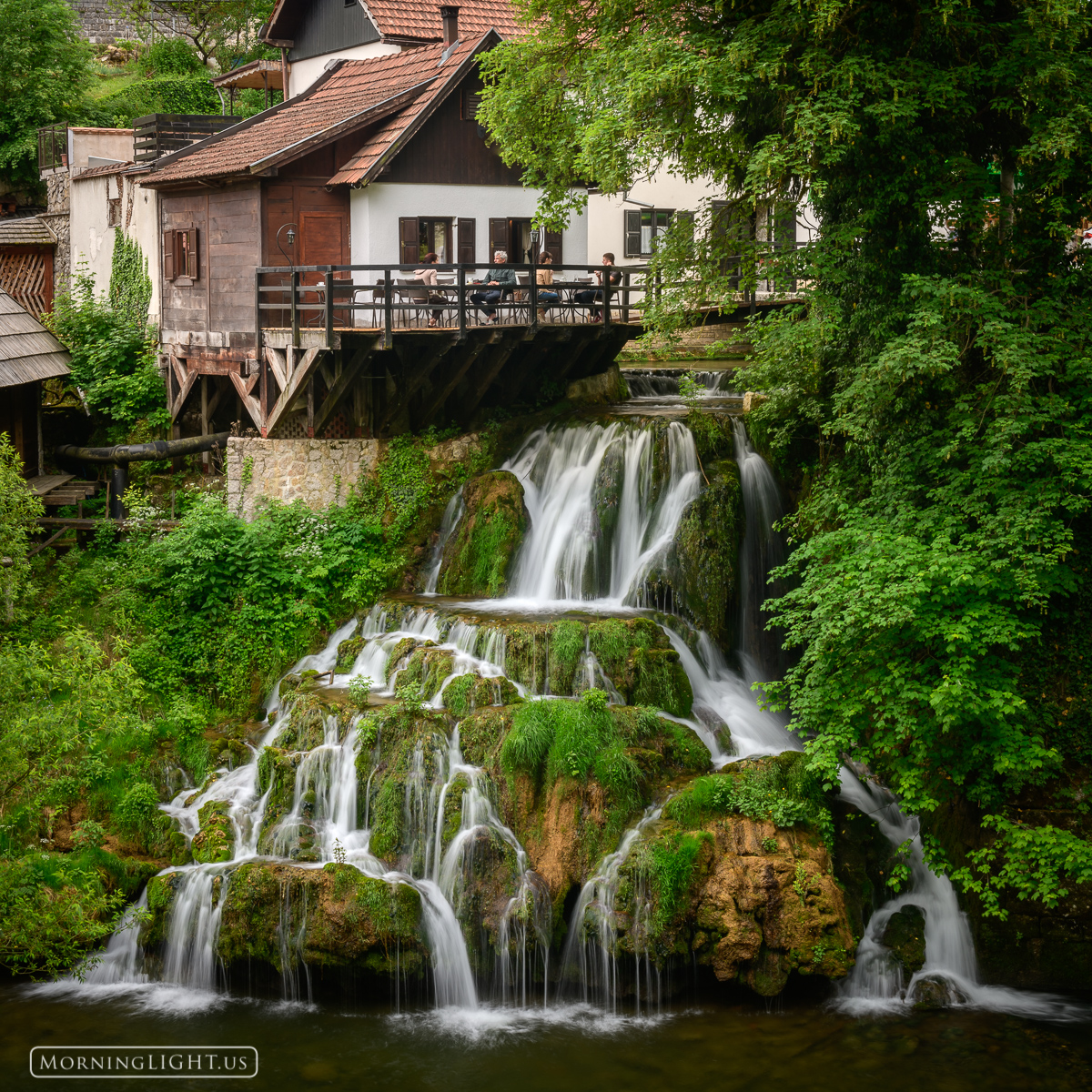 It's hard to imagine a better place to enjoy a cappuccino than in this little spot above a waterfall in central Croatia. (This...
