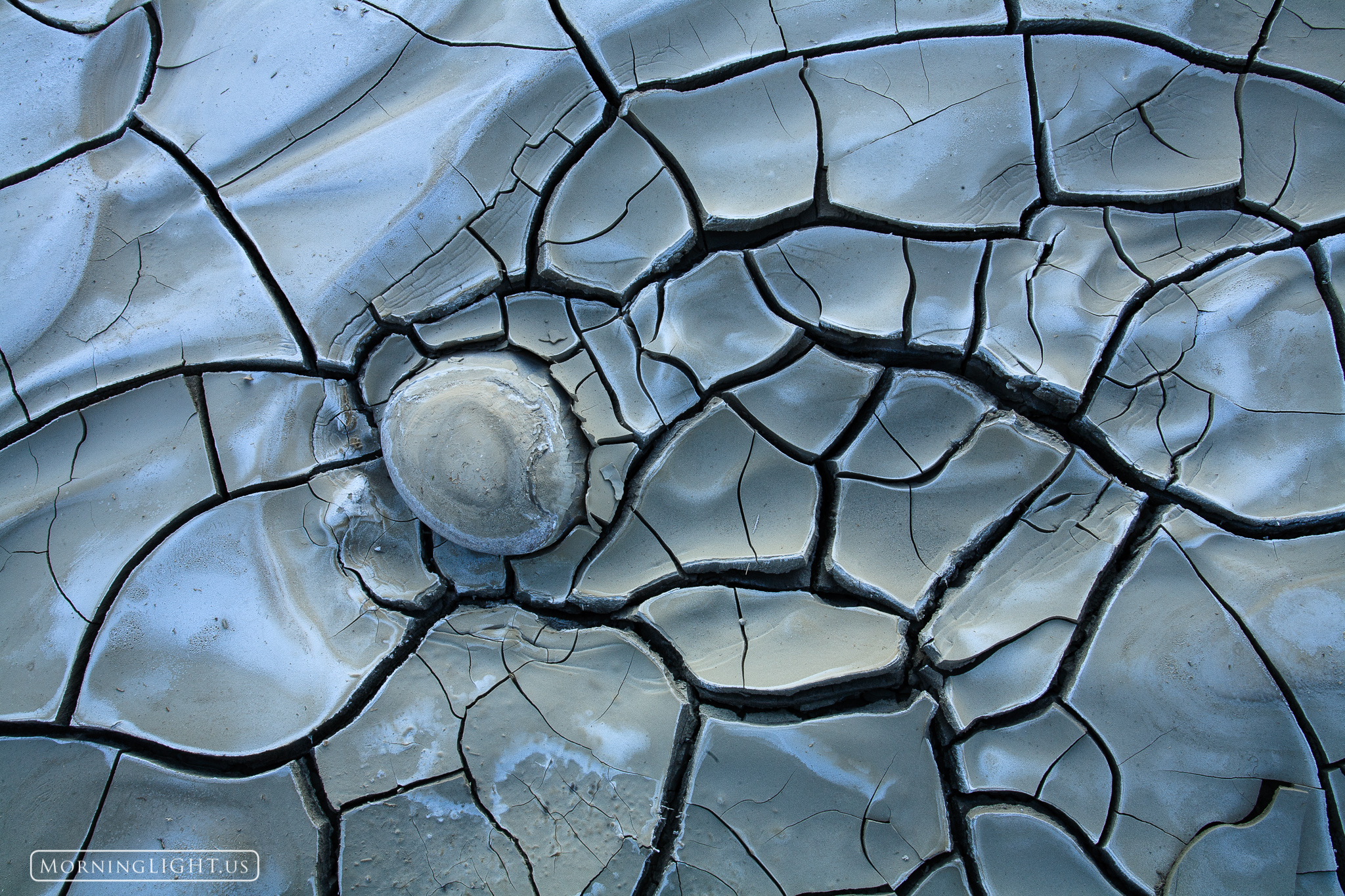 Cracked mud in rural Utah.