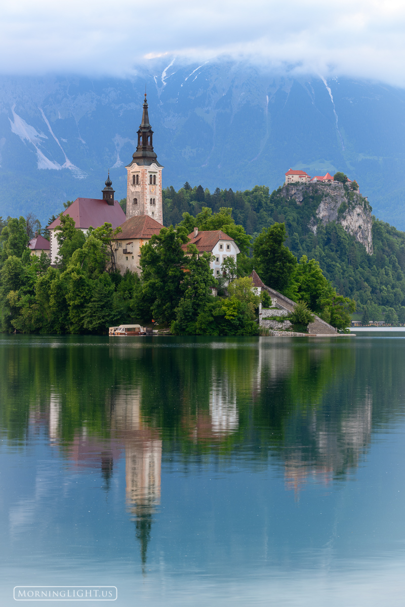 The church and castle at Lake Bled, Slovenia are known throughout the world for their beauty. This is a magical place, like something...
