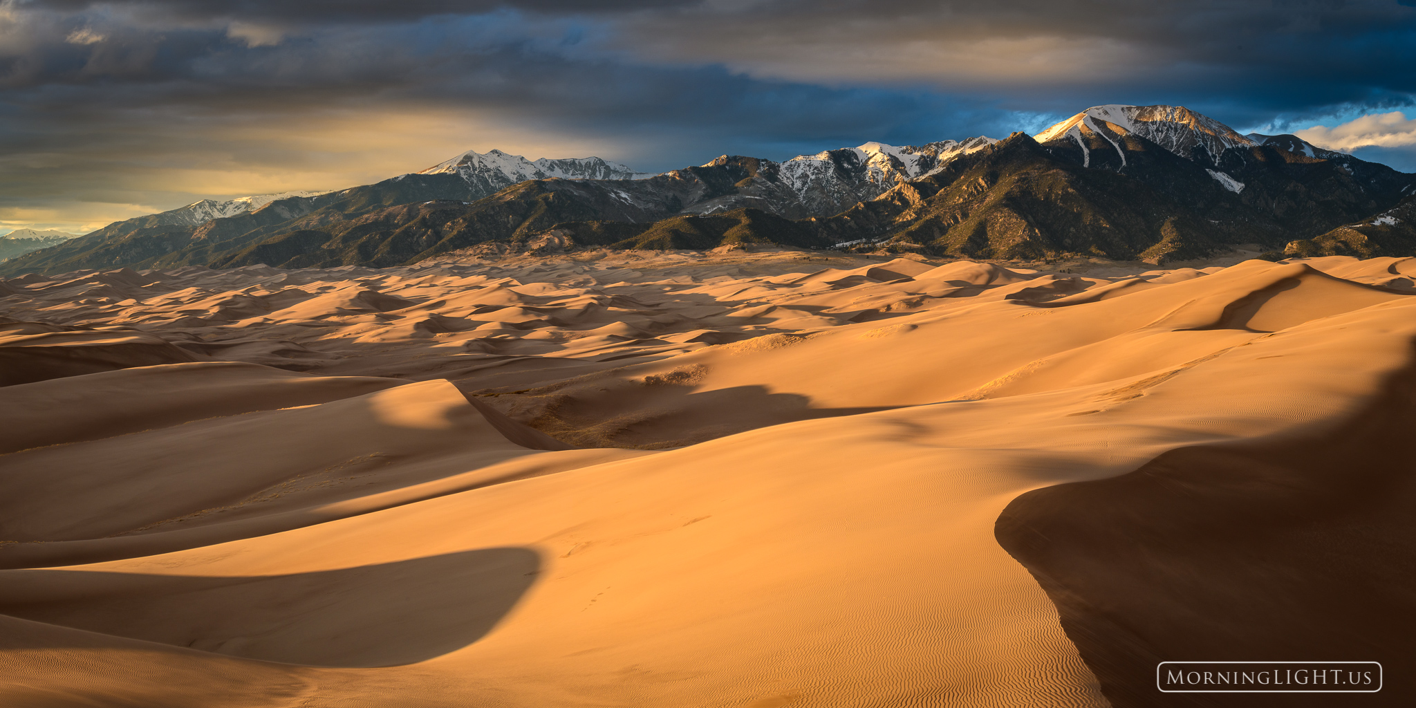 Last light touches the dunes in Great Sand Dunes National Park in Colorado. It was the perfect end to a day of exploring this...