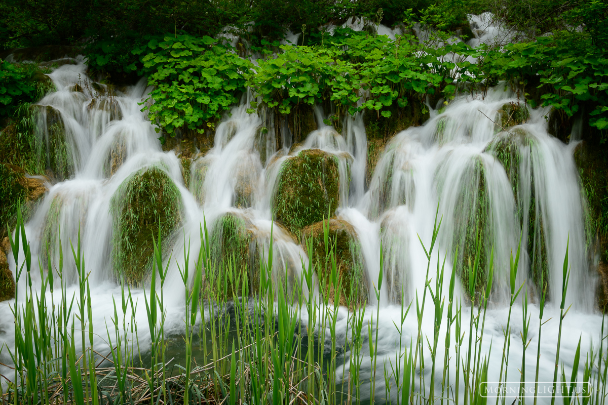 Water seems to come from everywhere in Plitvice Lakes National Park. This grassy waterfall was particularly lovely with its beautiful...