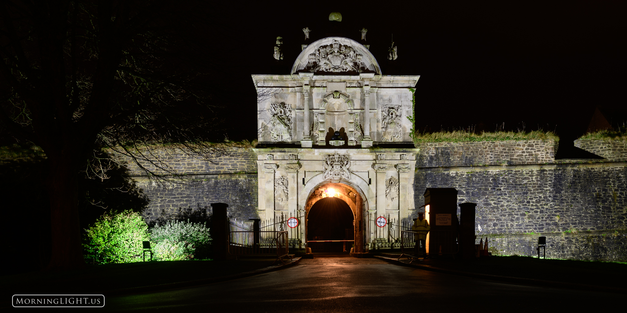 Entrance to the Royal Citadel in Plymouth, UK.