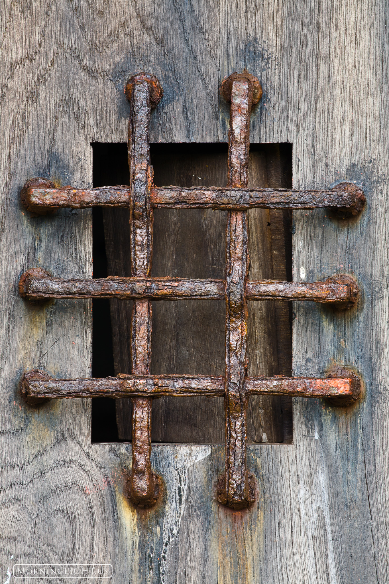 Door detail on Iona, Scotland