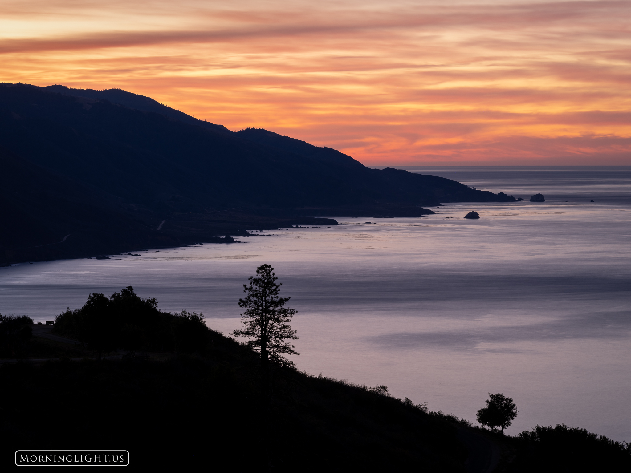 The view from the New Camaldoli Hermitage is always stunning, but before the sun rises it takes on special beauty and tranqulity...