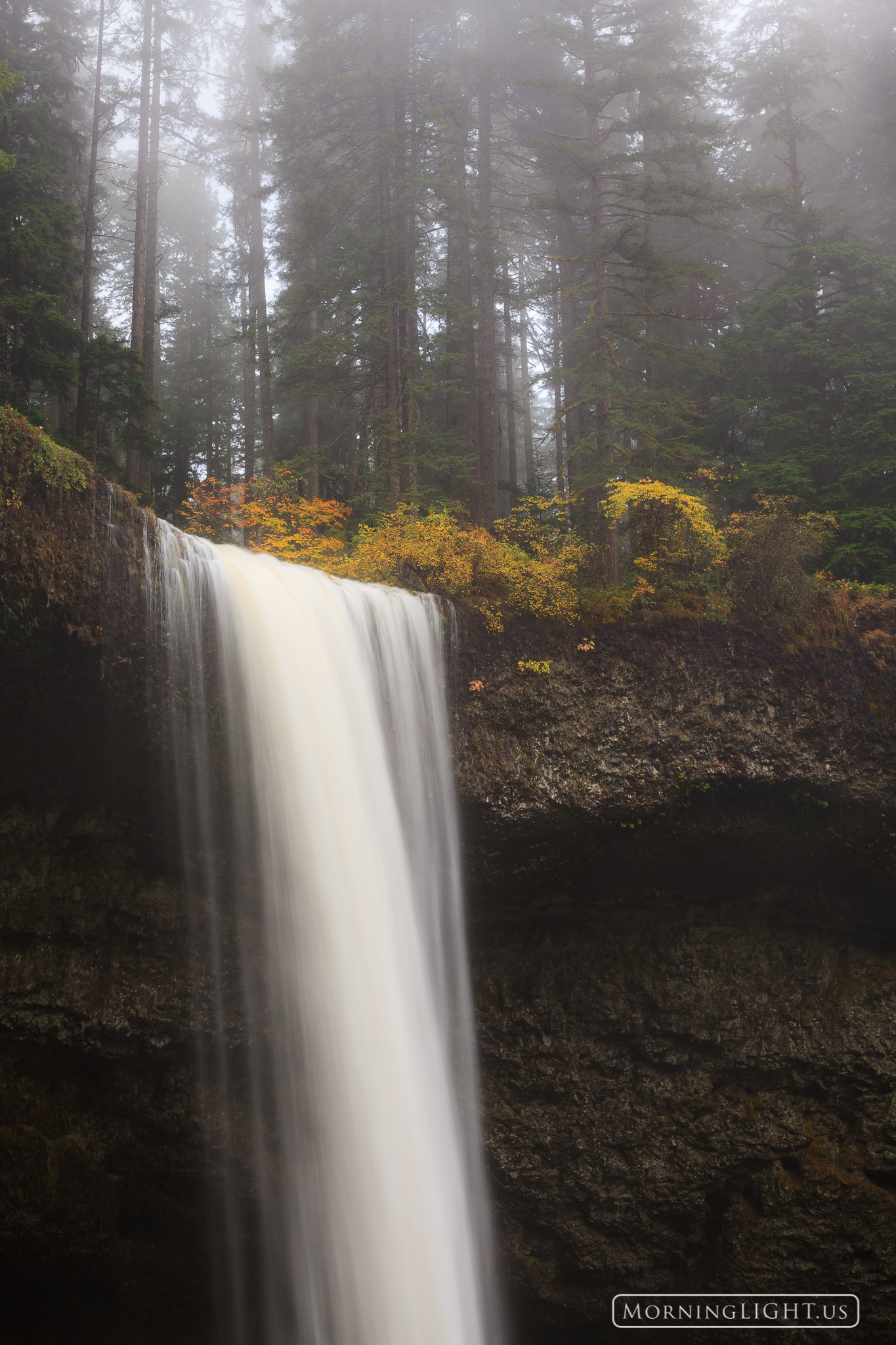On a foggy day this waterfall took on a very mysterious feel. This is one of my favorite photos from my 2012 visit to the Pacific...