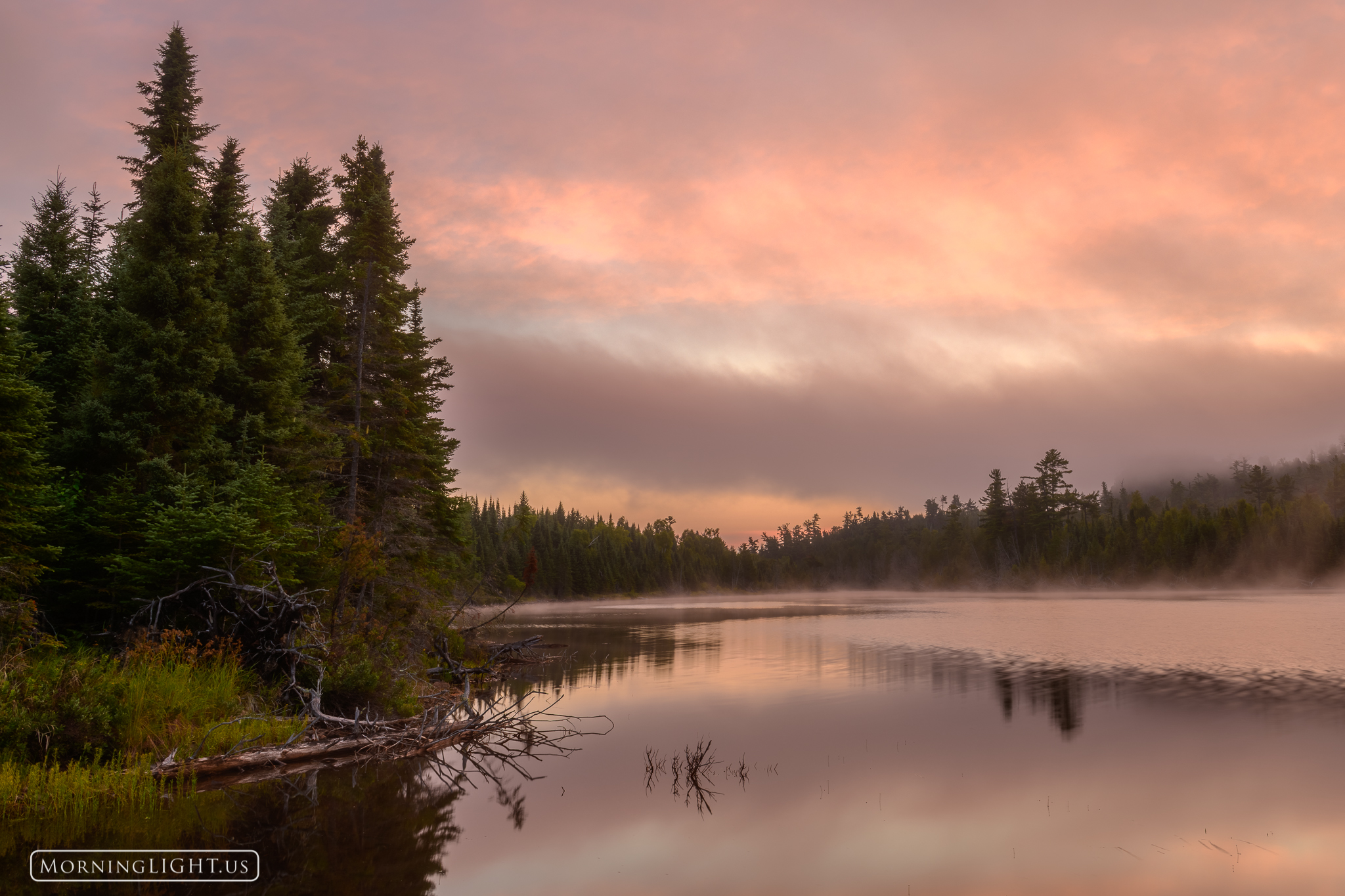A calm evening in the Boundary Waters Canoe Area just barely south of the Canadian border.