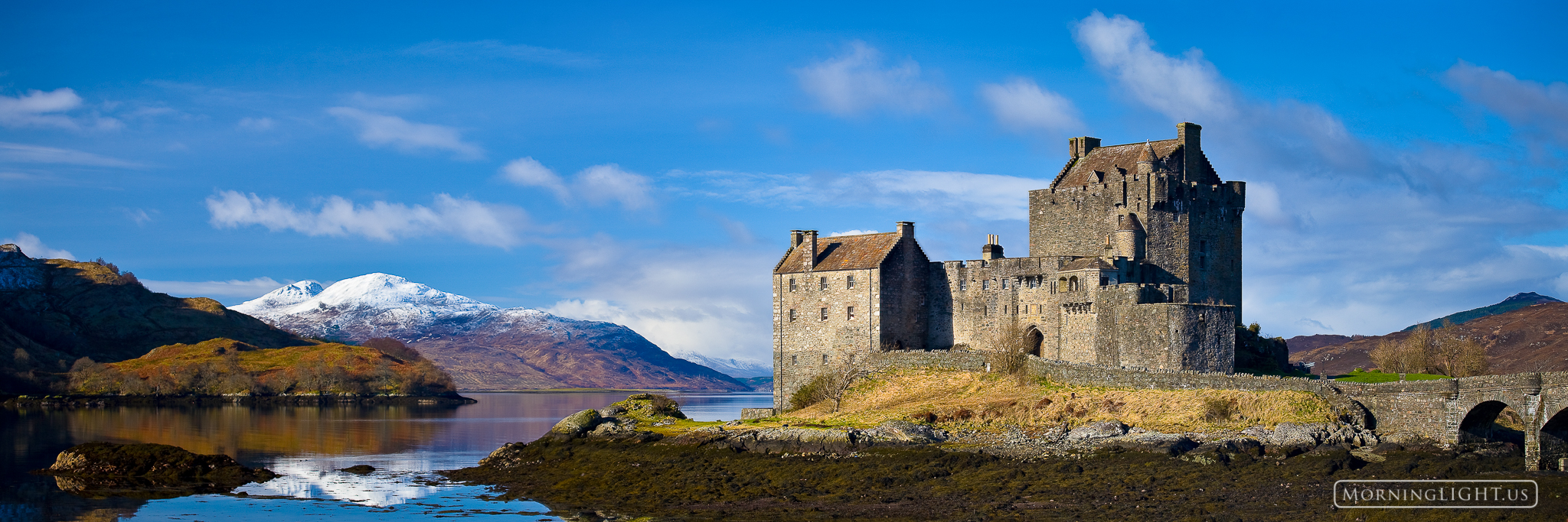 The sun came out for a while on this day allowing us to shoot the beautiful and iconic Eilean Donan Castle on Loch Duich in the...