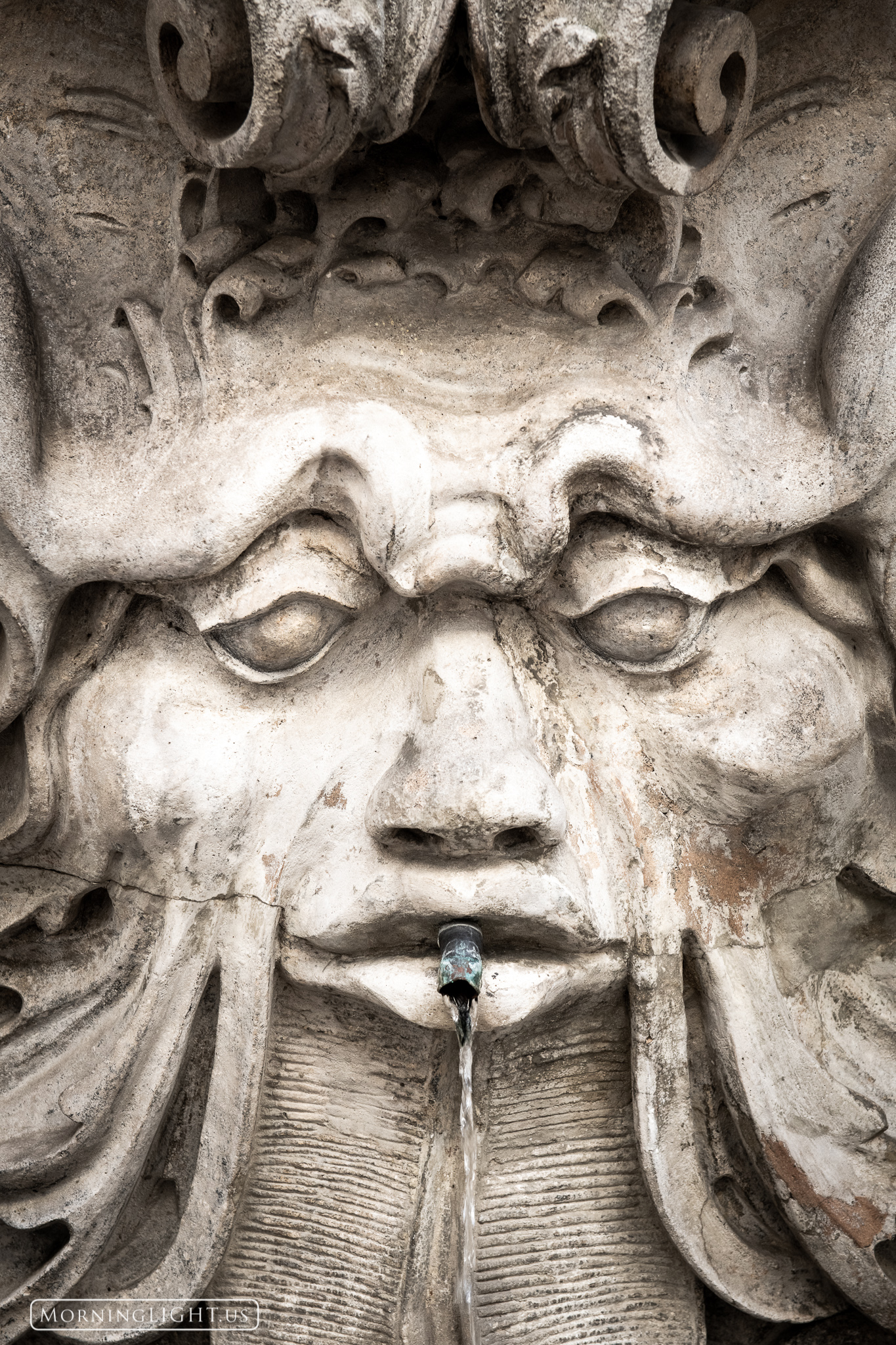 A fountain in the center of Vienna, Austria.