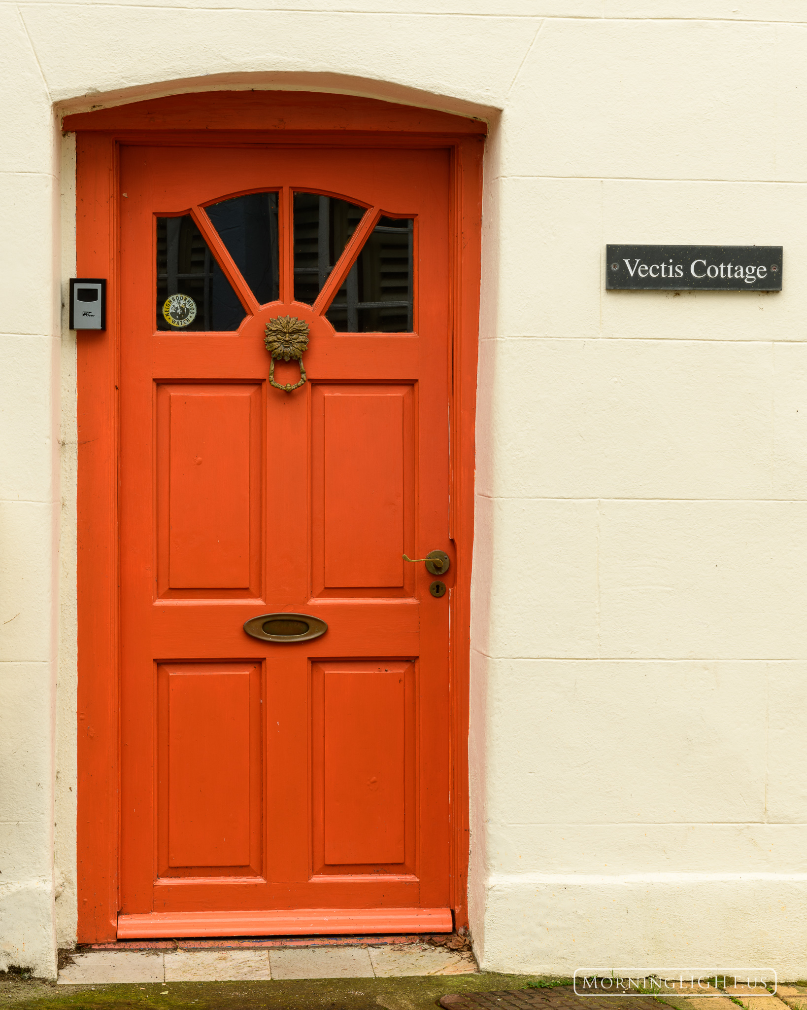 Colorful door in Kingsand, Cornwall.