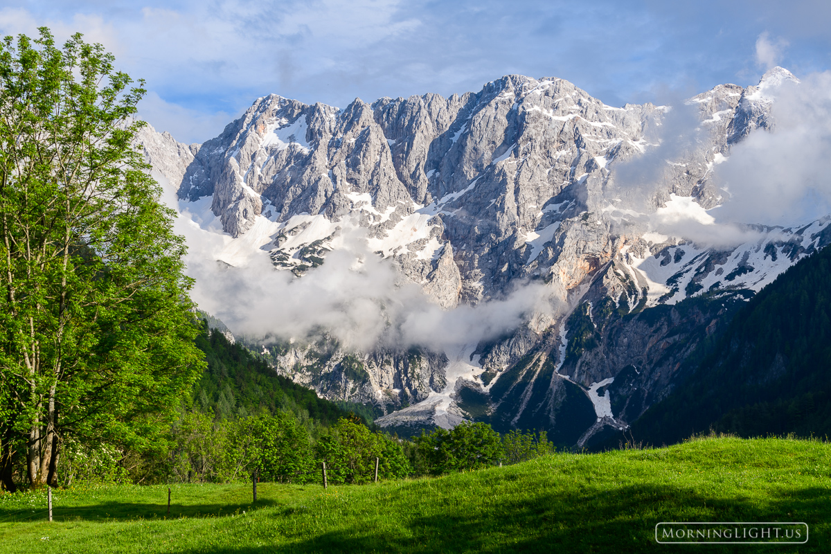 The mighty mountains of Slovenia welcome the visitor in the most grand way.