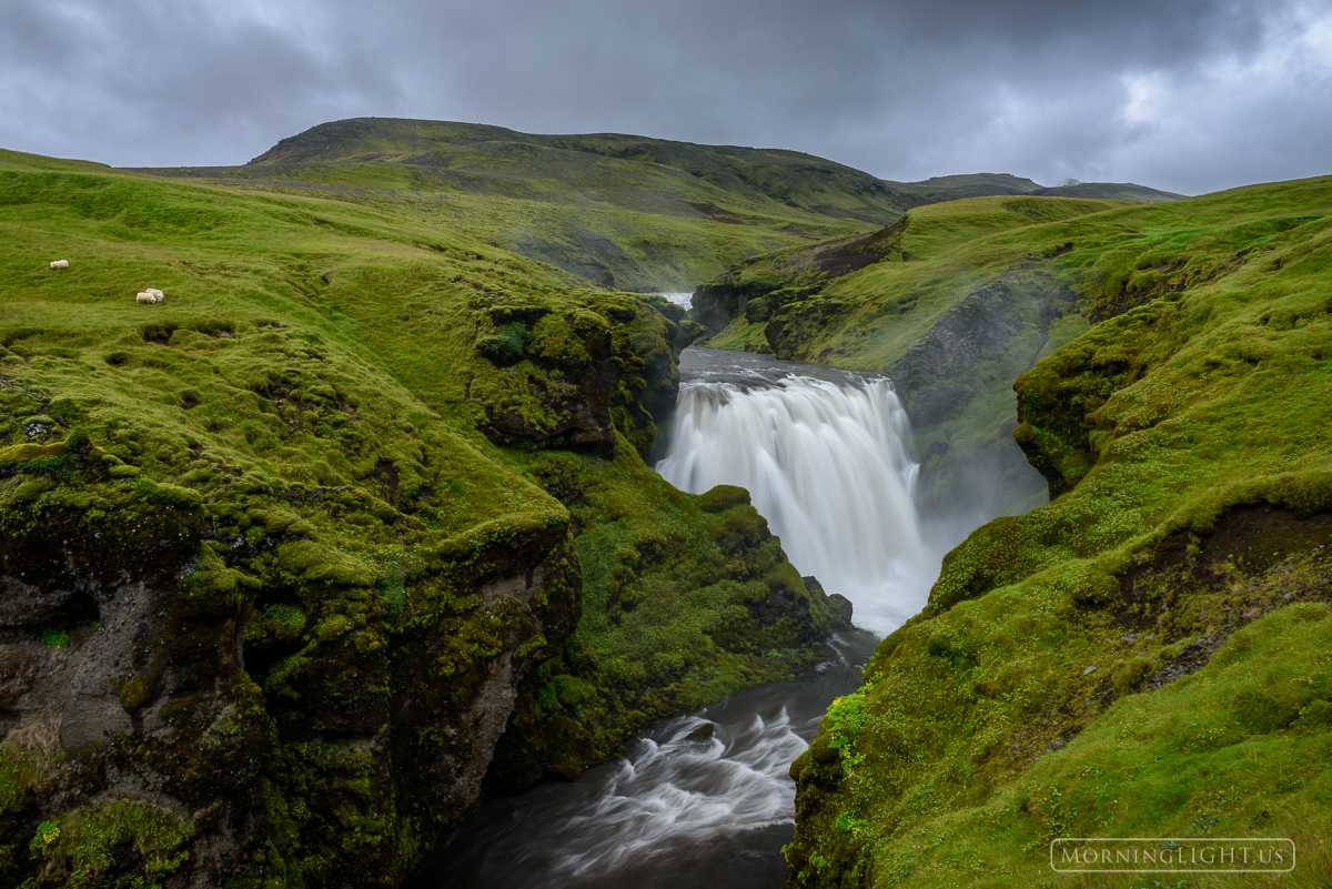 This is the type of scene I dream of. Rugged, wild, barren and yet gentle hills where every valley holds a roaring river and...