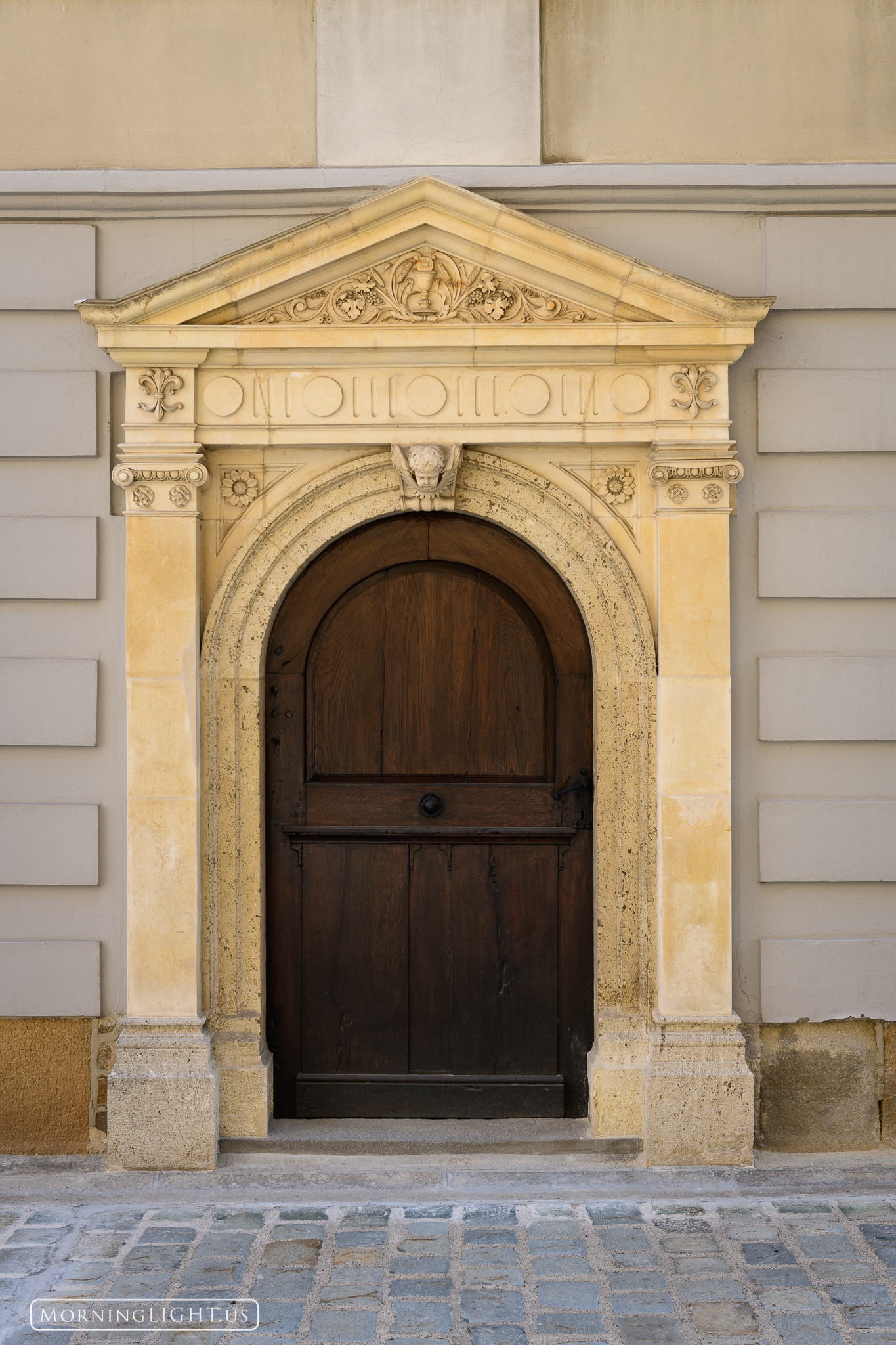 A gorgeous entrance to one of the buildings next to the main cathedral in Zagreb, Croatia.